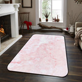 Pink Marble Texture Sponge Rillet Rubber Rugs - LeobonZone
