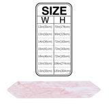 Pink Marble Texture Table Runner Place Mats Sharp Angle - LeobonZone