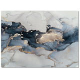 Grey Marble texture Golden line Right Angle Felt Rugs - LeobonZone
