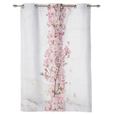 Pink Cherry marble texture window curtains - LeobonZone