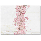 Pink Cherry marble texture Right Angle Felt Rugs - LeobonZone
