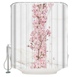 Pink Cherry marble texture Waterproof Durable Shower Curtain - LeobonZone