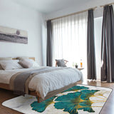 Ginkgo leaf marble texture Sponge Rillet Rubber Rugs - LeobonZone