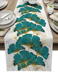 Ginkgo leaf marble texture Table Runner Place Mats - LeobonZone