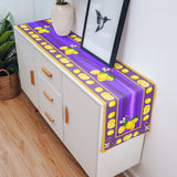 Lemon fruit summer purple Table Runner Place Mats - LeobonZone