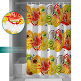 Tropical fruits in summer DURABLE SHOWER CURTAIN - LeobonZone