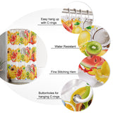 Tropical fruits in summer DURABLE SHOWER CURTAIN - LeobonZone