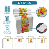 Tropical fruits in summer Table Runner Place Mats - LeobonZone
