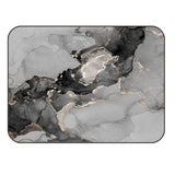 Black Watercolor Gradient Marble Texture Sponge Rillet Rubber Rugs - LeobonZone