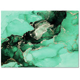 Green Marble Texture in Phnom Penh Right Angle Felt Rugs - LeobonZone
