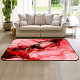 Red Marble Texture in Phnom Penh Sponge Rillet Rubber Rugs - LeobonZone