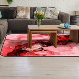 Red Marble Texture in Phnom Penh Sponge Rillet Rubber Rugs - LeobonZone
