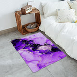 Purple Marble Texture in Phnom Penh Leather Doormat - LeobonZone