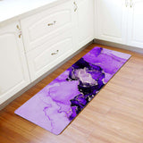 Purple Marble Texture in Phnom Penh Leather Doormat - LeobonZone