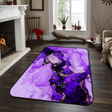 Purple Marble Texture in Phnom Penh Sponge Rillet Rubber Rugs - LeobonZone