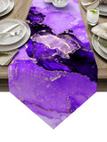 Purple Marble Texture in Phnom Penh Table Runner Place Mats Sharp Angle