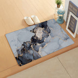 Grey Marble Texture in Phnom Penh Leather Doormat