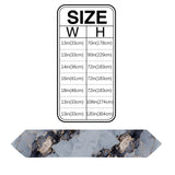 Grey Marble Texture in Phnom Penh Table Runner Place Mats Sharp Angle - LeobonZone