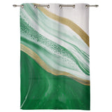 Green Watercolor Gradient Marble Texture window curtains - LeobonZone
