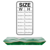Green Watercolor Gradient Marble Texture Table Runner Place Mats Sharp Angle - LeobonZone