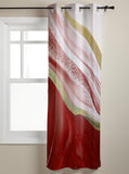 Red Watercolor Gradient Marble Texture window curtains - LeobonZone