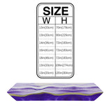 Purple Watercolor Gradient Marble Texture Table Runner Place Mats Sharp Angle - LeobonZone