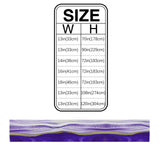 Purple Watercolor Gradient Marble Texture Table Runner Place Mats - LeobonZone