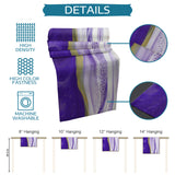 Purple Watercolor Gradient Marble Texture Table Runner Place Mats - LeobonZone