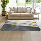 Grey Watercolor Gradient Marble Texture Sponge Rillet Rubber Rugs
