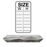 Grey Watercolor Gradient Marble Texture Table Runner Place Mats Sharp Angle - LeobonZone
