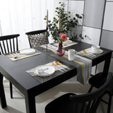 Grey Watercolor Gradient Marble Texture Table Flag And Table Mat Suit Sharp angle - LeobonZone