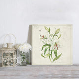 Canvas wall art vintage country plants lilies Canvas painting