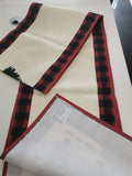 ILYBEEN Red lattice farm fresh style table runner - LeobonZone