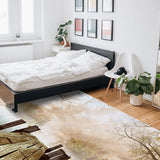 Quiet Wooden Bridge Branches Right Angle Felt Rugs