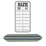 Simple Blue Green Stripe Table Runner Place Mats - LeobonZone