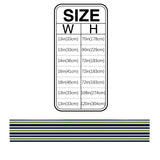 Simple Blue Green Stripe Table Runner Place Mats - LeobonZone