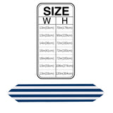 Classic Blue And White Stripe Table Runner Place Mats - LeobonZone