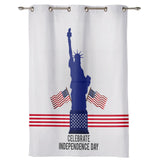 Statue of liberty on Independence Day Blackout Curtain - LeobonZone