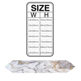 Marble yellow and white wavy pattern Table Runner Place Mats Sharp Angle - LeobonZone