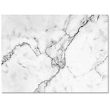 Black crack in Gray marble Right Angle Felt Rugs - LeobonZone