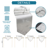 Black crack in Gray marble Table Runner Place Mats Sharp Angle - LeobonZone