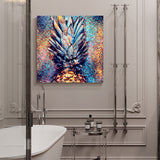 Pineapple cool paint gradation overlay decoration Canvas painting - LeobonZone