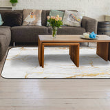 Golden marble and granite pattern Sponge Rillet Rubber Rugs - LeobonZone