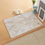 Beige Marble and granite pattern Leather Doormat - LeobonZone
