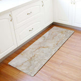 Beige Marble and granite pattern Leather Doormat - LeobonZone
