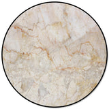Beige Marble and granite pattern Circular Felt Rugs - LeobonZone