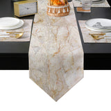 Beige Marble and granite pattern Table Flag And Table Mat Suit Sharp angle - LeobonZone