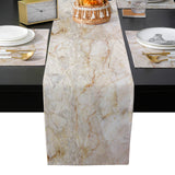 Beige Marble and granite pattern Table Flag And Table Mat Suit - LeobonZone