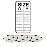 Gold Marbling square Splicing Table Runner Place Mats Sharp Angle - LeobonZone