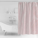 Pink Marble Granite Texture Waterproof Durable Shower Curtain - LeobonZone